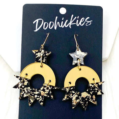 2.5" New Years Dawn - New Years Earrings