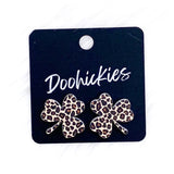 21mm Statement Shamrock Studs -St. Paddy Acrylic Earrings