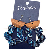 2.5" Embossed Loopies -Western Earrings