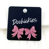 18mm Glitzy Bow Studs