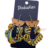 2.5" Embossed Loopies -Western Earrings