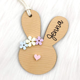 3.75" Custom Easter Bunny Tag