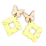 2.25" Butterfly Lacie Dangles -Spring Earrings