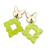 2.25" Butterfly Lacie Dangles -Spring Earrings