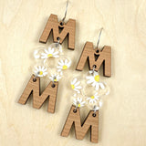 2.5" Daisy Mom Acrylics -Mother's Day Earrings