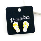 20mm Summery Flip Flop Studs- Summer Earrings