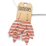 2.5" Boho Chic Lilli Belle Collection - Leather Earrings