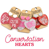 2" Conversation Heart Dangles - Valentines Acrylic Earrings (Copy)