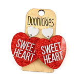 2" Conversation Heart Dangles - Valentines Acrylic Earrings (Copy)