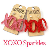 Lil' XOXO Acrylic Dangles - Valentines Earrings