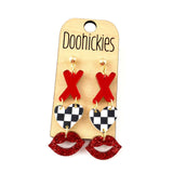 Lovey Trifecta Acrylic Valentines Earrings (Copy)
