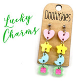 Lucky Charm St. Patrick's Day Dangle Acrylic Earrings