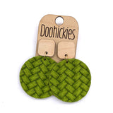 The Spring Box Braided Piggyback Collection - Leather Earrings