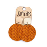 The Spring Box Braided Piggyback Collection - Leather Earrings