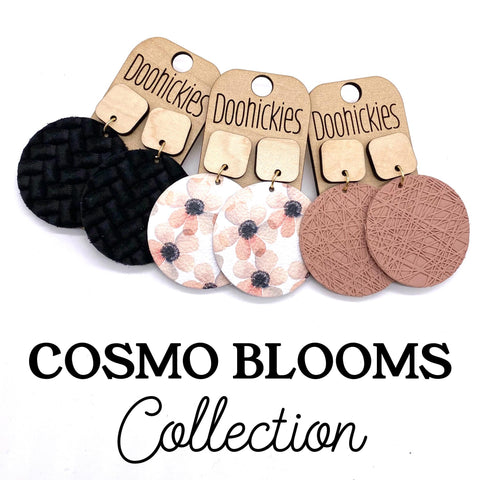 The Cosmo Blooms Piggyback Collection - Spring Leather Earrings