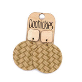 The Spring Box Braided Piggyback Collection - Leather Earrings