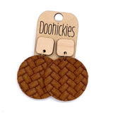 The Spring Box Braided Piggyback Collection - Leather Earrings