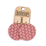 The Spring Box Braided Piggyback Collection - Leather Earrings