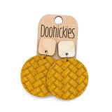 The Spring Box Braided Piggyback Collection - Leather Earrings