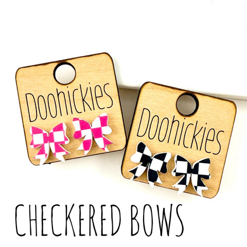 15mm Checkered Bow Studs