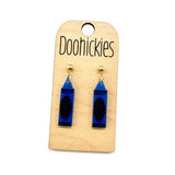 1.5" Crayon Acrylic Dangle Earrings - Teacher Earrings