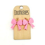 Acrylic Birthday Bow Dangle Earrings (2 Options)