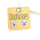 12mm Tiny Butterfly Acrylic Studs