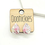 The Pastel Floral Big as Texas Teardrop Stud Earrings
