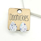 The Pastel Floral Big as Texas Teardrop Stud Earrings