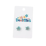 Tiny Glitter Star Doolittle Acrylic Stud Earrings