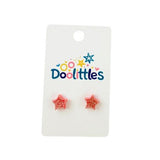 Tiny Glitter Star Doolittle Acrylic Stud Earrings