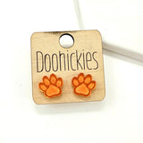 13mm School Spirit Mirror Studs - Custom Spirit Earrings - 10 Color Options