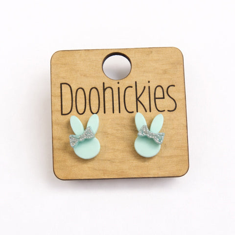 Pastel Hoppy Bow Stud Collection - Easter Earrings