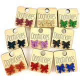 15mm School Spirit Bow Studs - Custom Spirit Earrings