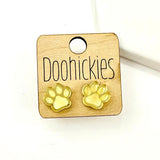 13mm School Spirit Mirror Studs - Custom Spirit Earrings - 10 Color Options