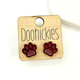 13mm School Spirit Mirror Studs - Custom Spirit Earrings - 10 Color Options