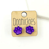 13mm School Spirit Mirror Studs - Custom Spirit Earrings - 10 Color Options