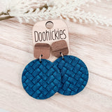 Walnut & Bold Fall Box Braided Piggyback Collection - Leather Earrings (Copy)