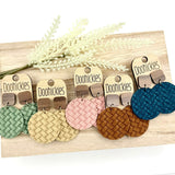 Walnut & Bold Fall Box Braided Piggyback Collection - Leather Earrings (Copy)