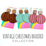 Vintage Christmas Braided Piggyback Earring Collection