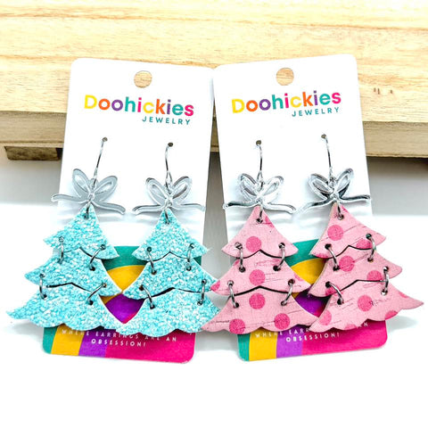 Yuletide Layered Christmas Tree Earring Collection