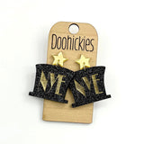 1.25" NYE Party Hat - New Years Acrylic Earrings
