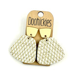 2" Stroke of Midnight New Year Jasmine Collection - Cork Earrings