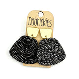 2" Stroke of Midnight New Year Jasmine Collection - Cork Earrings