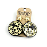 Mirror Ball Magic New Year Acrylic Earring Collection