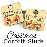 Christmas Confetti Studs Collection - Christmas Earring