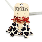 Merry Leopard Christmas Tree Earring Collection - Acrylic