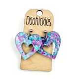 Chunky Glitter Sassy Hearts Collection - Valentines Earrings