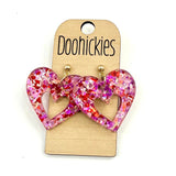 Chunky Glitter Sassy Hearts Collection - Valentines Earrings