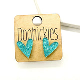 Leopard Valentine Heart Stud Earrings - 2 Size Options